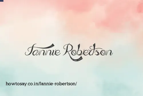 Fannie Robertson