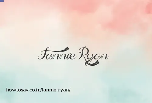Fannie Ryan