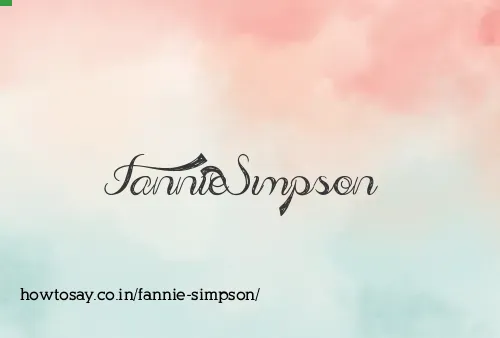 Fannie Simpson