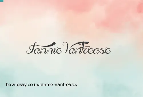 Fannie Vantrease