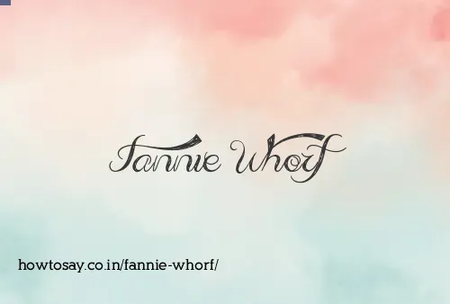 Fannie Whorf