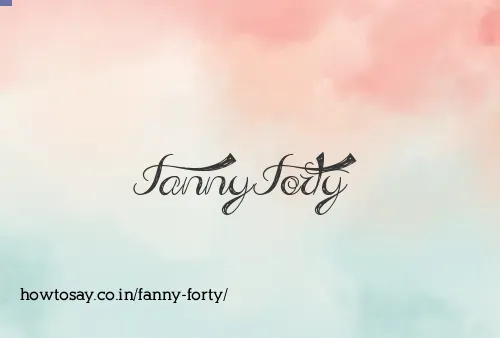 Fanny Forty