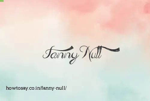 Fanny Null