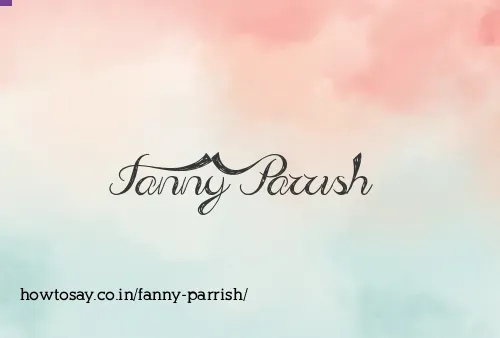 Fanny Parrish