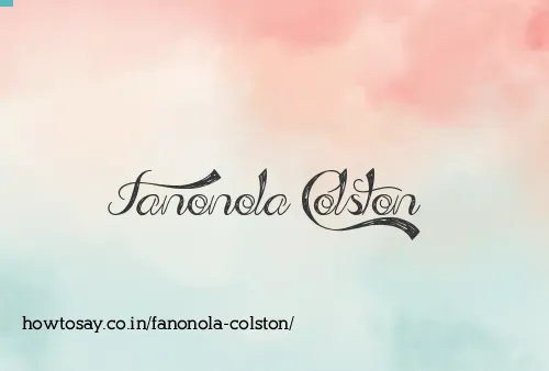 Fanonola Colston