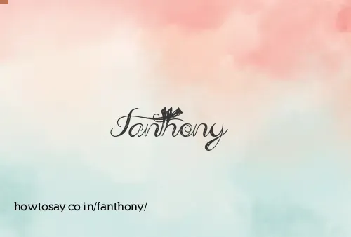 Fanthony