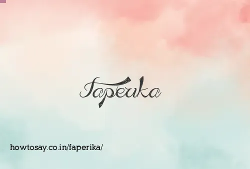 Faperika