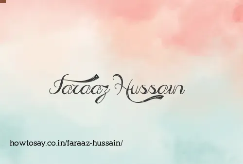 Faraaz Hussain