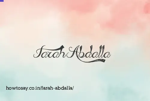 Farah Abdalla