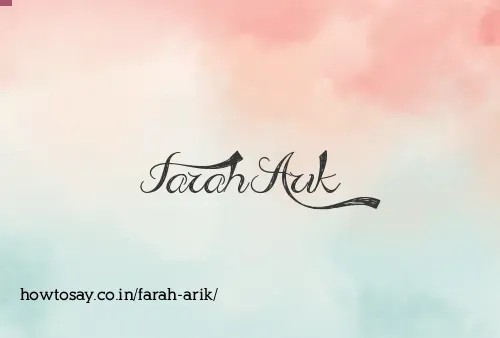 Farah Arik