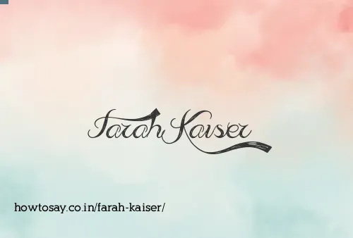 Farah Kaiser
