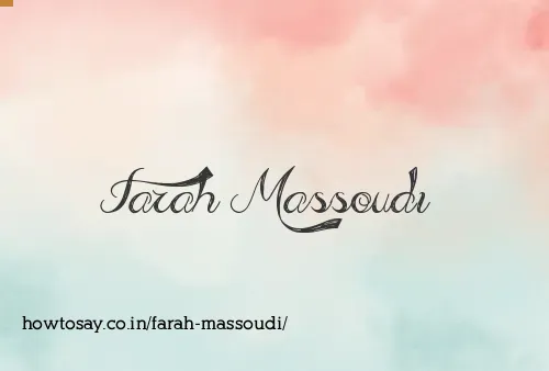 Farah Massoudi