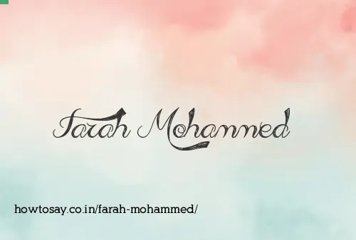 Farah Mohammed