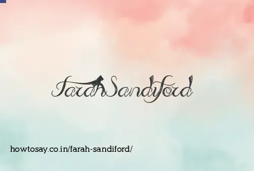 Farah Sandiford