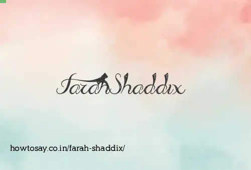 Farah Shaddix