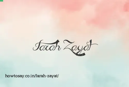Farah Zayat