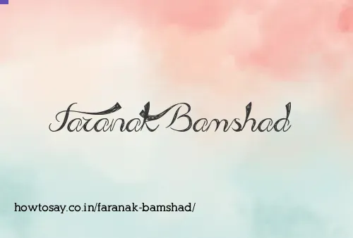 Faranak Bamshad