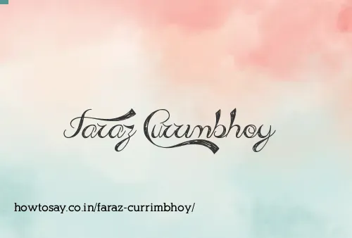 Faraz Currimbhoy