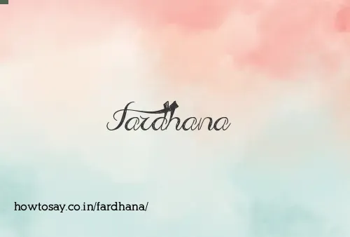 Fardhana