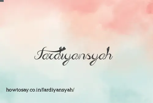 Fardiyansyah