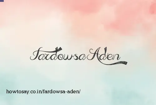Fardowsa Aden