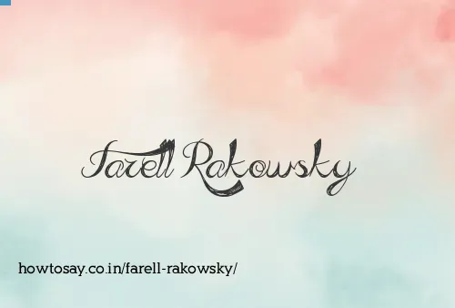 Farell Rakowsky