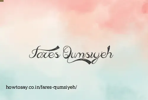 Fares Qumsiyeh