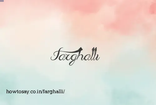 Farghalli