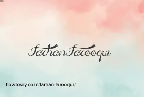 Farhan Farooqui