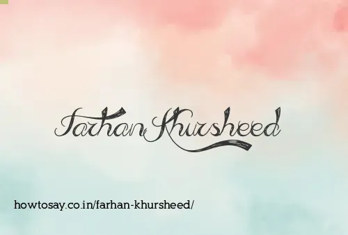 Farhan Khursheed