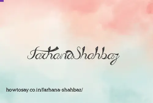 Farhana Shahbaz