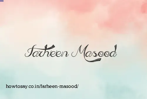 Farheen Masood