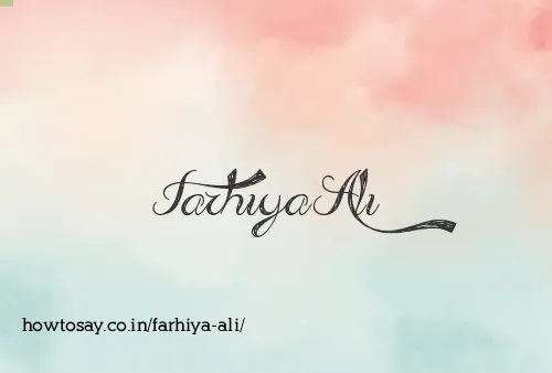 Farhiya Ali