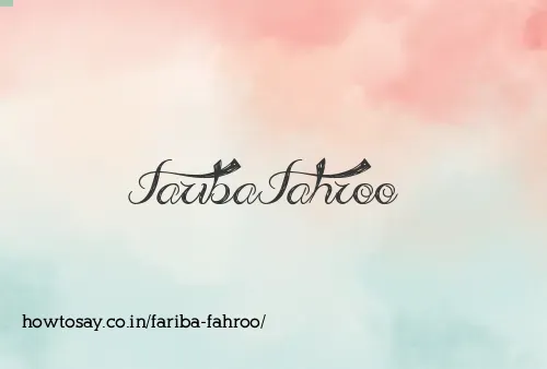 Fariba Fahroo