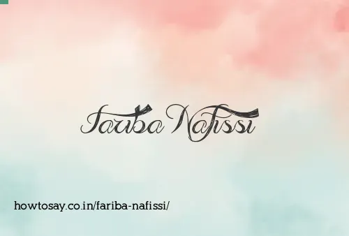 Fariba Nafissi