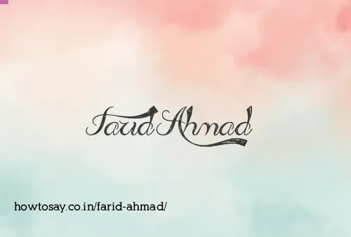 Farid Ahmad
