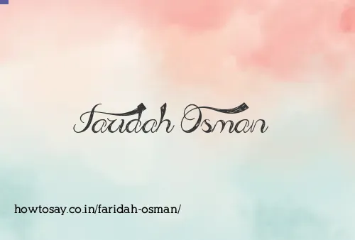 Faridah Osman