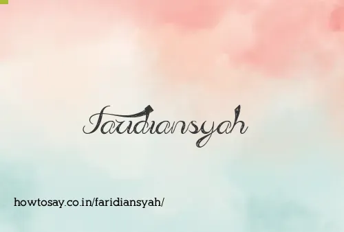 Faridiansyah