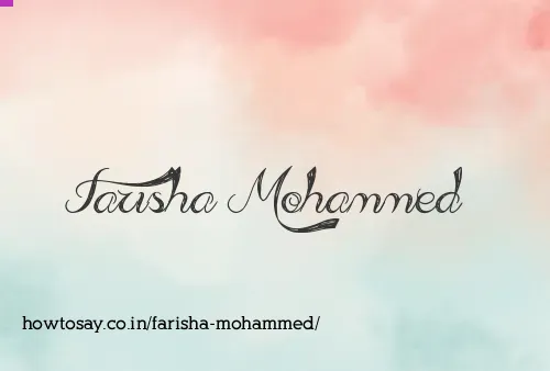 Farisha Mohammed