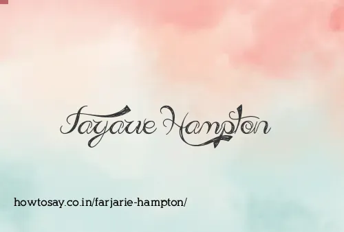 Farjarie Hampton