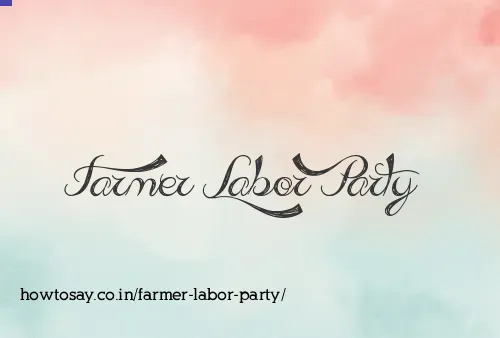 Farmer Labor Party
