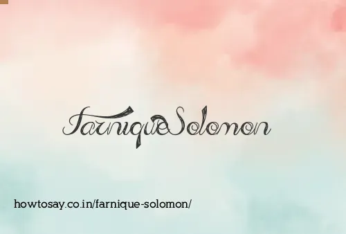 Farnique Solomon