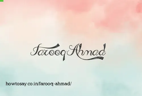 Farooq Ahmad
