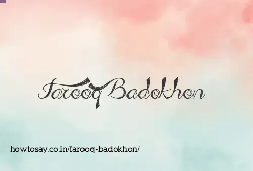 Farooq Badokhon