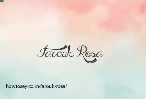 Farouk Rosa
