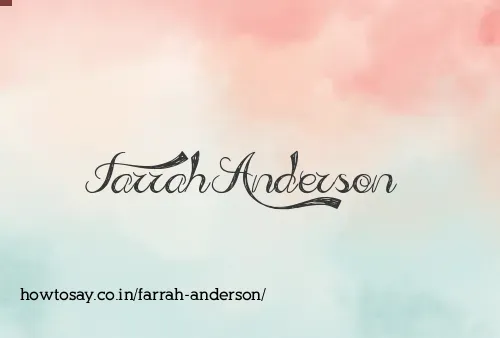 Farrah Anderson