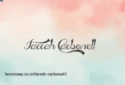 Farrah Carbonell