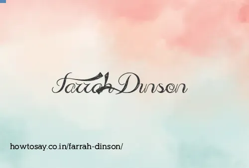 Farrah Dinson
