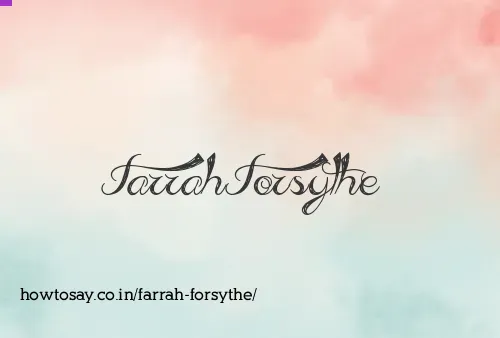 Farrah Forsythe