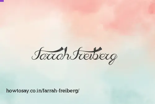 Farrah Freiberg